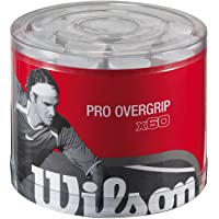 Wilson WRZ477800WH Overgrip Pro - Lote de Bandas Antideslizantes para Raquetas de Tenis (60 Unidades)- Color Blanco
